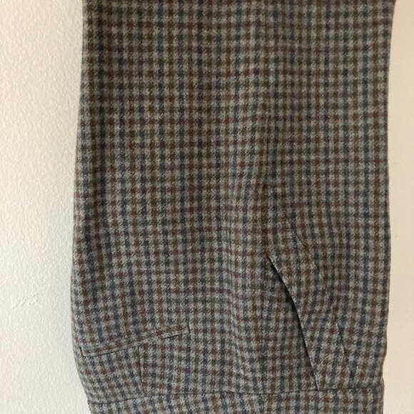 JCrew Wide Leg Plaid Wool Cropped Pants, size 2 - Picture 4 of 6